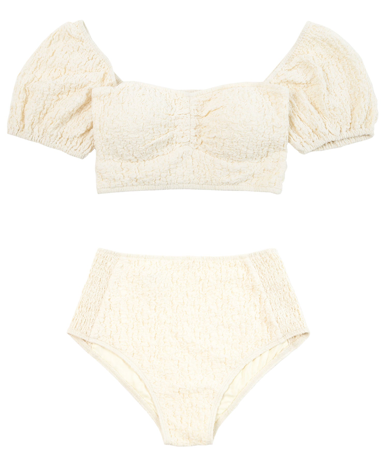 シードレス SEA DRESS 2wayショルダー×ハイウエストビキニ/水着【返品不可商品】 （アイボリー） アイボリー