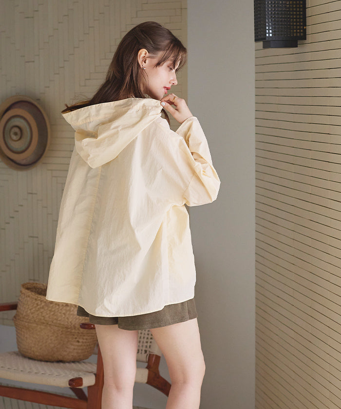 シードレス SEA DRESS 撥水オーバーサイズラッシュガードトップス【返品不可商品】 （バニラ） バニラ