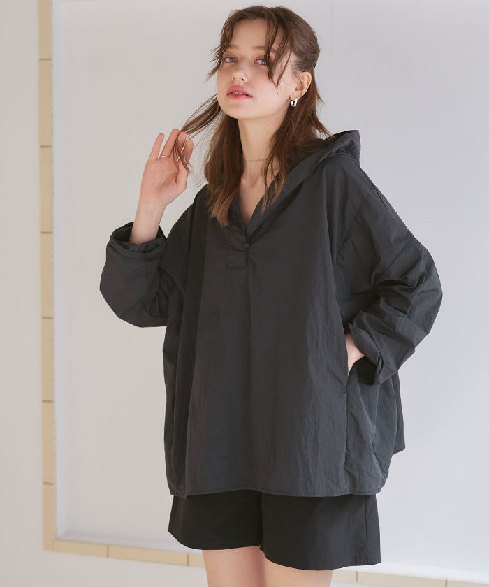 シードレス SEA DRESS 撥水オーバーサイズラッシュガードトップス【返品不可商品】 （バニラ） バニラ
