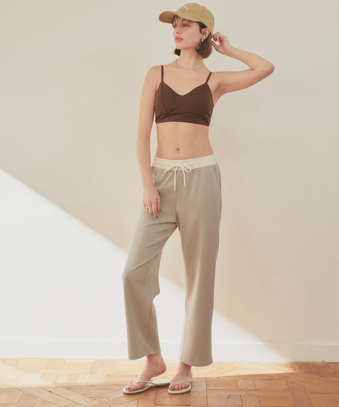 シードレス SEA DRESS バイカラーワイドパンツ （ベージュ） ベージュ