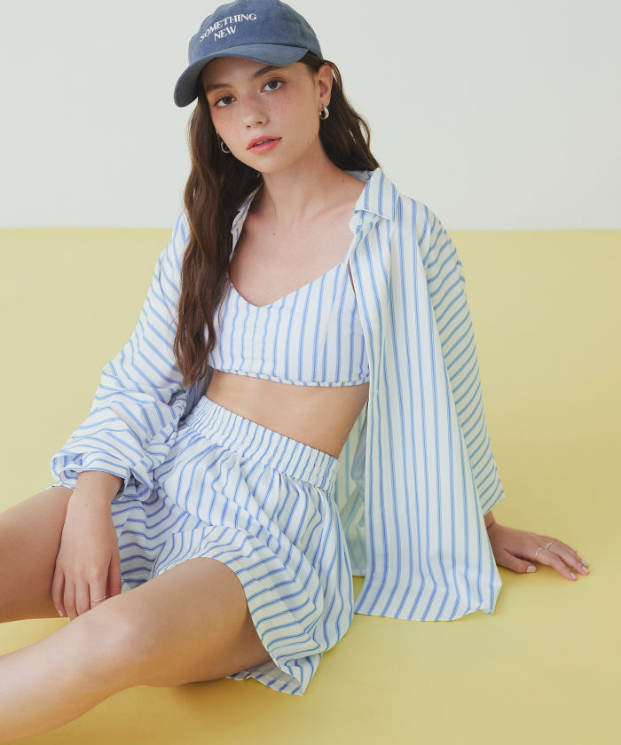 シードレス SEA DRESS ドルマンオーバーサイズシャツ/ラッシュガード【返品不可商品】 （ライトブルー） ライトブルー