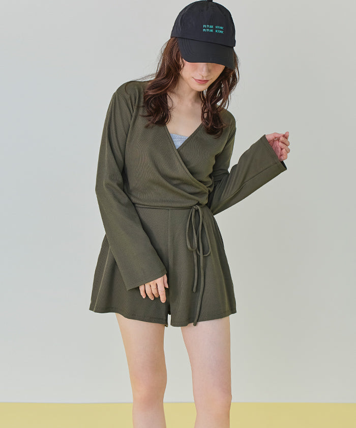 Seedless SEA DRESS Thin Ribbed Cache-Coeur All-in-One/Rash Guard