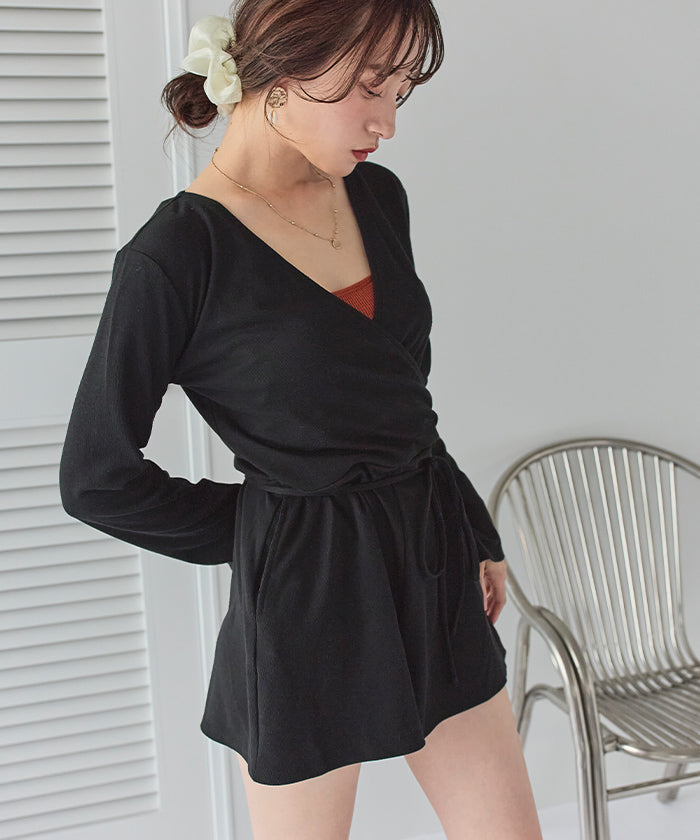 Seedless SEA DRESS Thin Ribbed Cache-Coeur All-in-One/Rash Guard