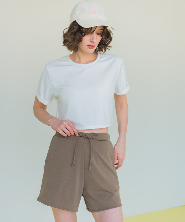 Seedless SEA DRESS 4-piece set / Short-sleeve T-shirt × Shorts × Bikini / Swimwear 【Non-returnable item】