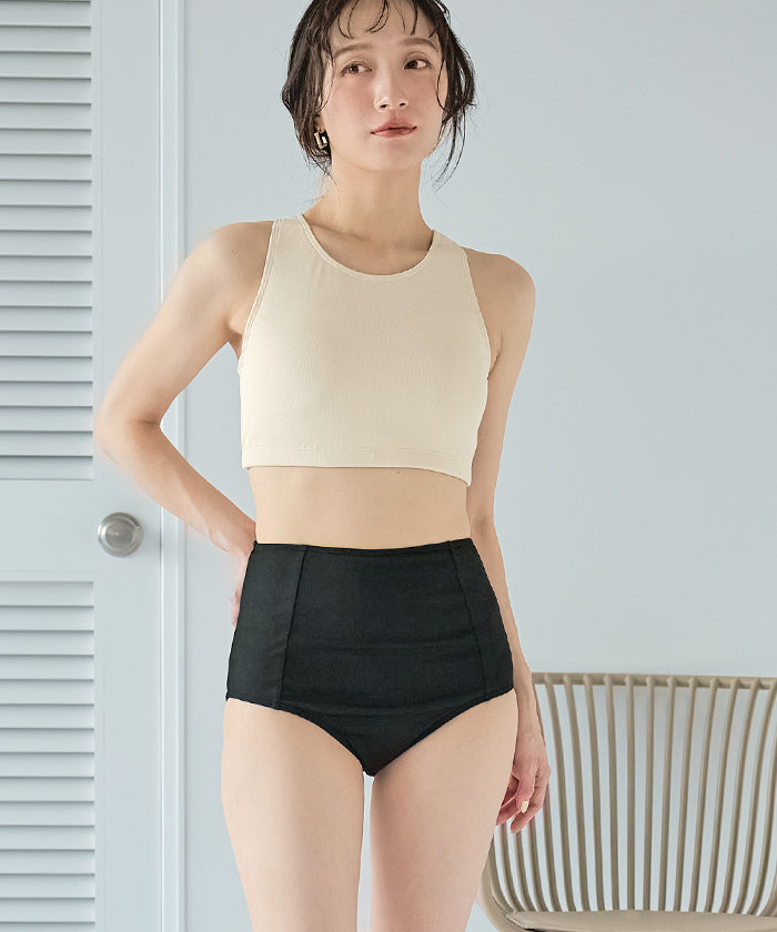 Seedless SEA DRESS 4-piece set / Short-sleeve T-shirt × Shorts × Bikini / Swimwear 【Non-returnable item】