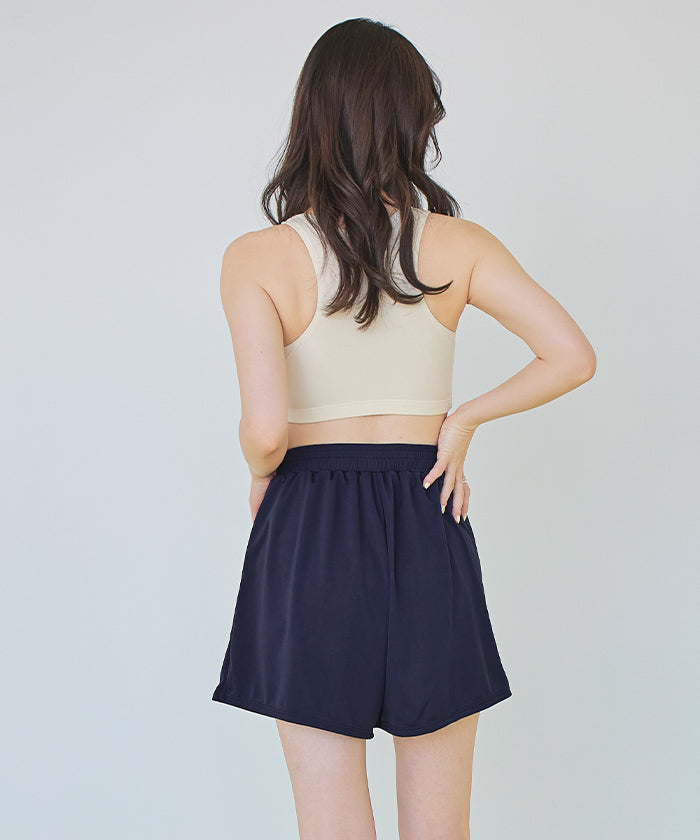 シードレス SEA DRESS 4点セット/半袖Tシャツ×ショートパンツ×ビキニ/水着 【返品不可商品】 （ベビーピンク/ネイビー） ベビーピンク/ネイビー