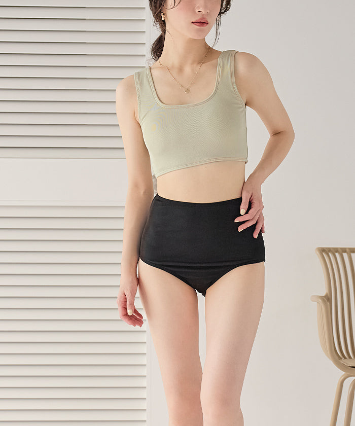 Seedless SEA DRESS 3-piece set / All-in-one rash guard × bikini / Swimwear 【Non-returnable item】
