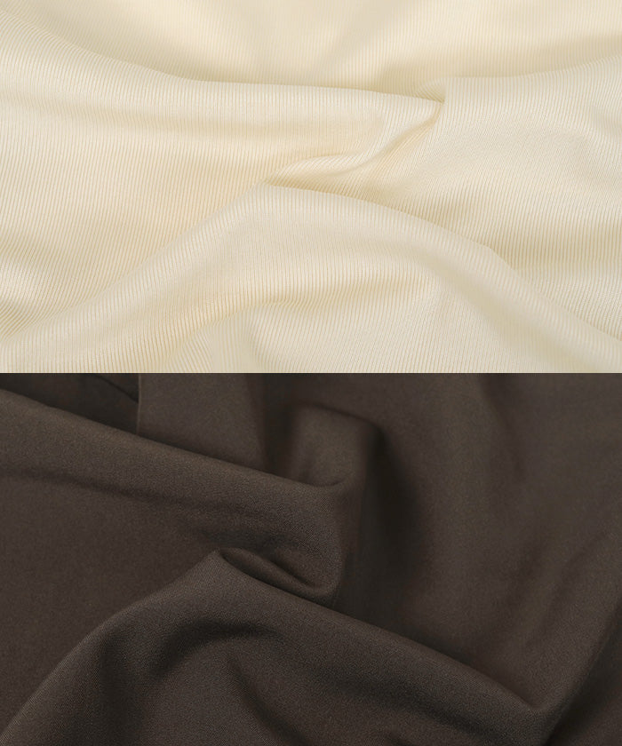 シードレス SEA DRESS 3点セット/キャミソールオールインワン×ビキニ/水着 【返品不可商品】 （ダークブラウン） ダークブラウン