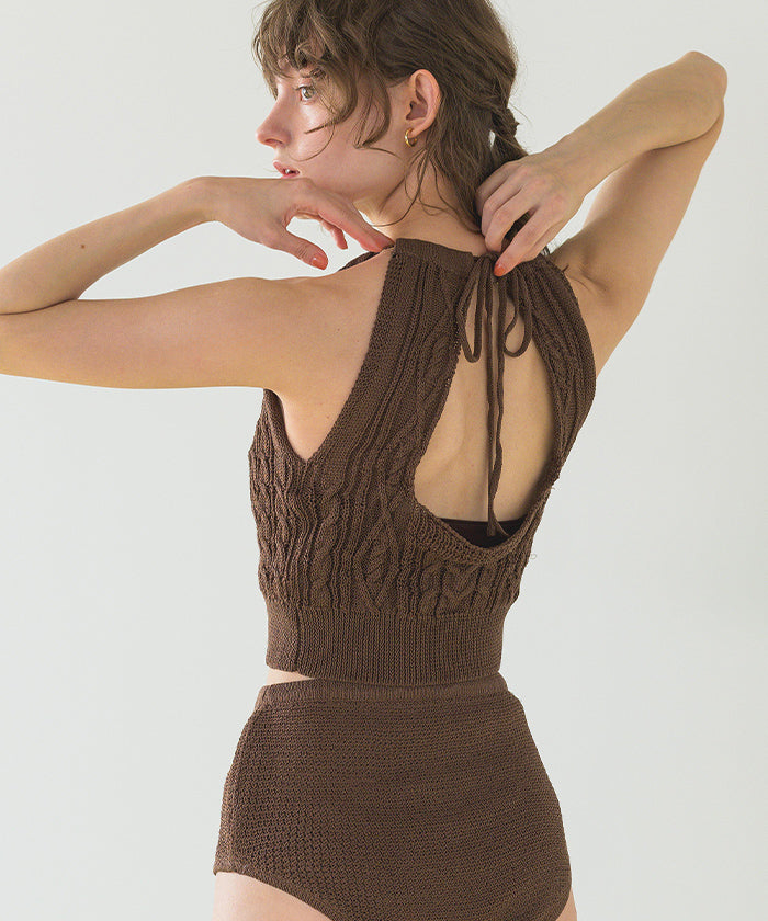 Seedless SEA DRESS American Sleeve Knit Bikini/Swimsuit 【Non-returnable item】