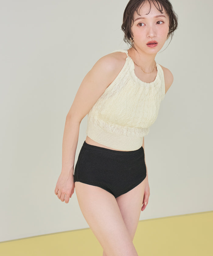 Seedless SEA DRESS American Sleeve Knit Bikini/Swimsuit 【Non-returnable item】