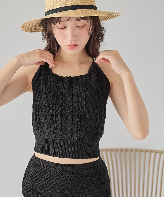 Seedless SEA DRESS American Sleeve Knit Bikini/Swimsuit 【Non-returnable item】