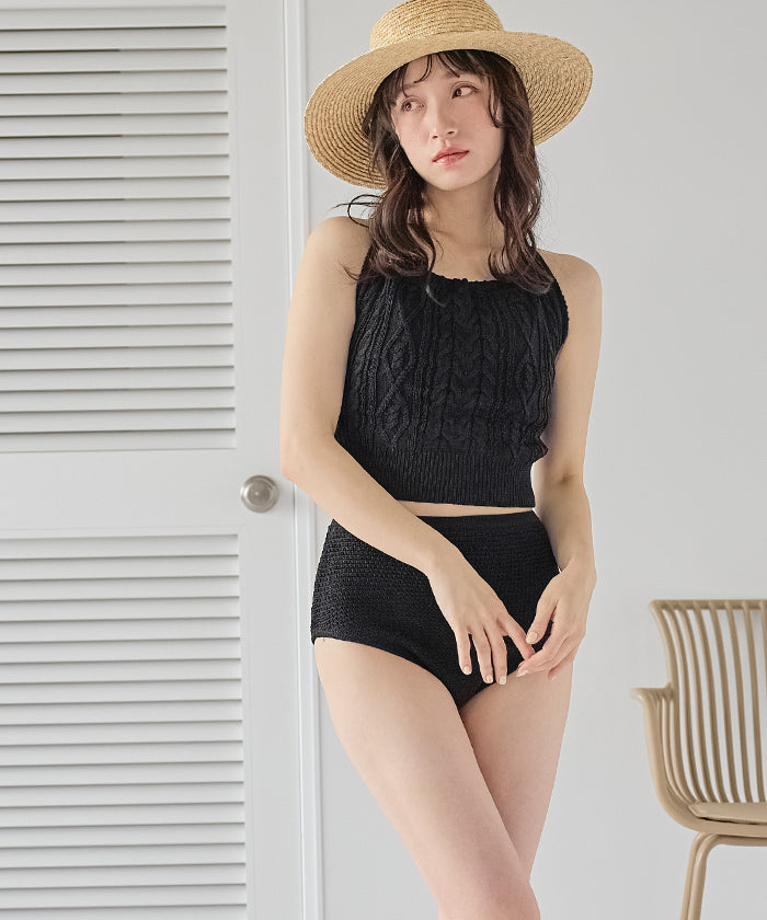 Seedless SEA DRESS American Sleeve Knit Bikini/Swimsuit 【Non-returnable item】
