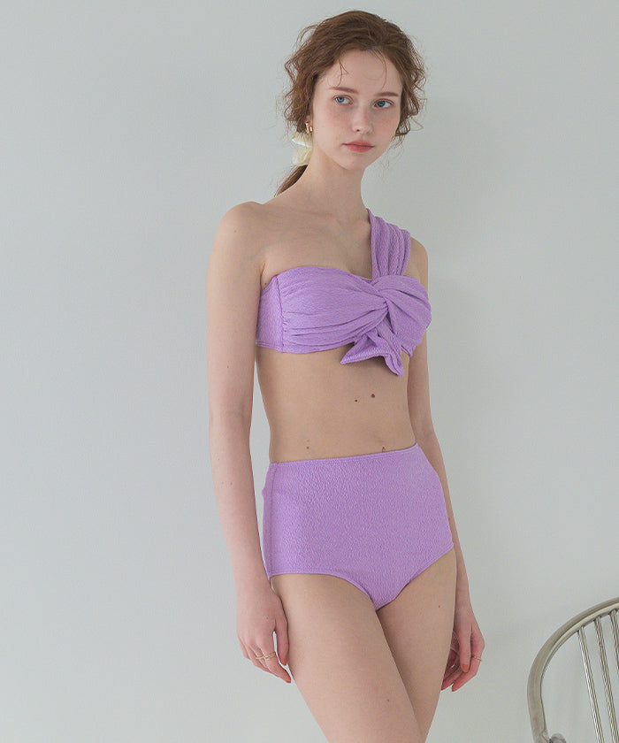 Seedless SEA DRESS Knot Ribbon High Waist Bikini / Swimwear 【Non-returnable item】