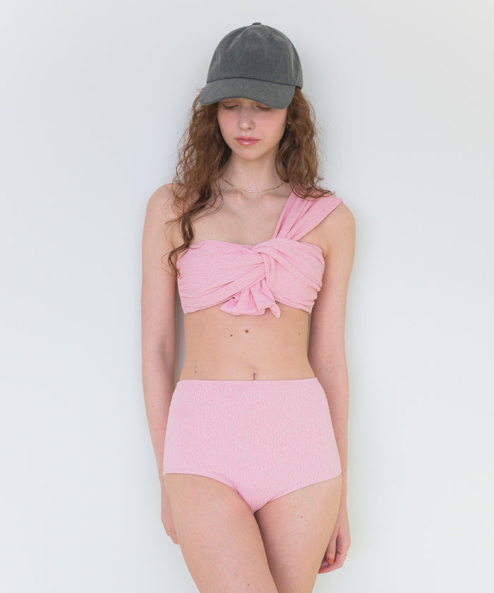 Seedless SEA DRESS Knot Ribbon High Waist Bikini / Swimwear 【Non-returnable item】