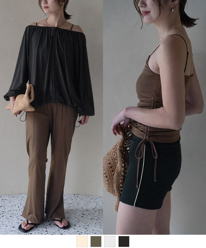 Seedless SEA DRESS 4-piece set / Blouson with rash guard × bikini / Swimwear 【Non-returnable item】