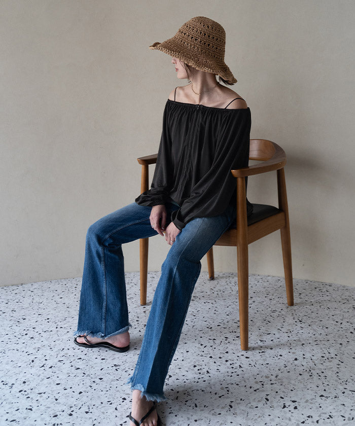 Seedless SEA DRESS 4-piece set / Blouson with rash guard × bikini / Swimwear 【Non-returnable item】