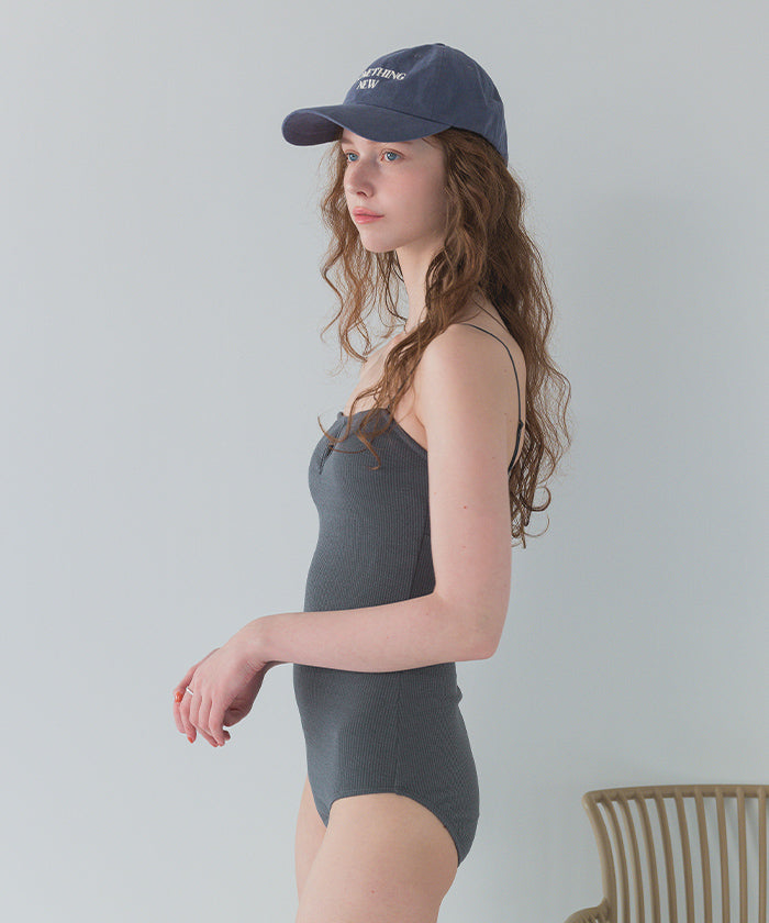 シードレス SEA DRESS フロントホールデザインベアワンピース/水着 【返品不可商品】 （ブラック） ブラック