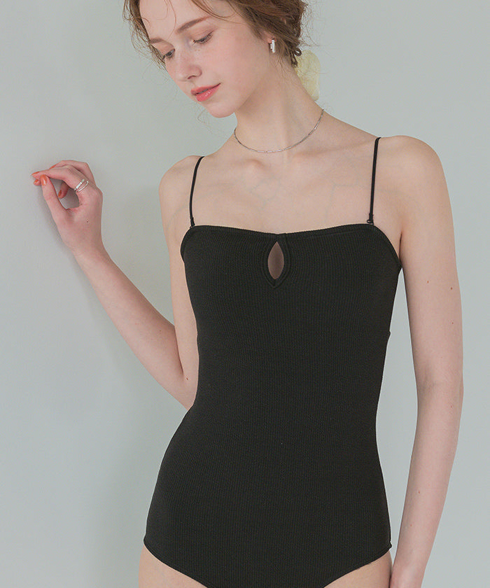 シードレス SEA DRESS フロントホールデザインベアワンピース/水着 【返品不可商品】 （ブラック） ブラック