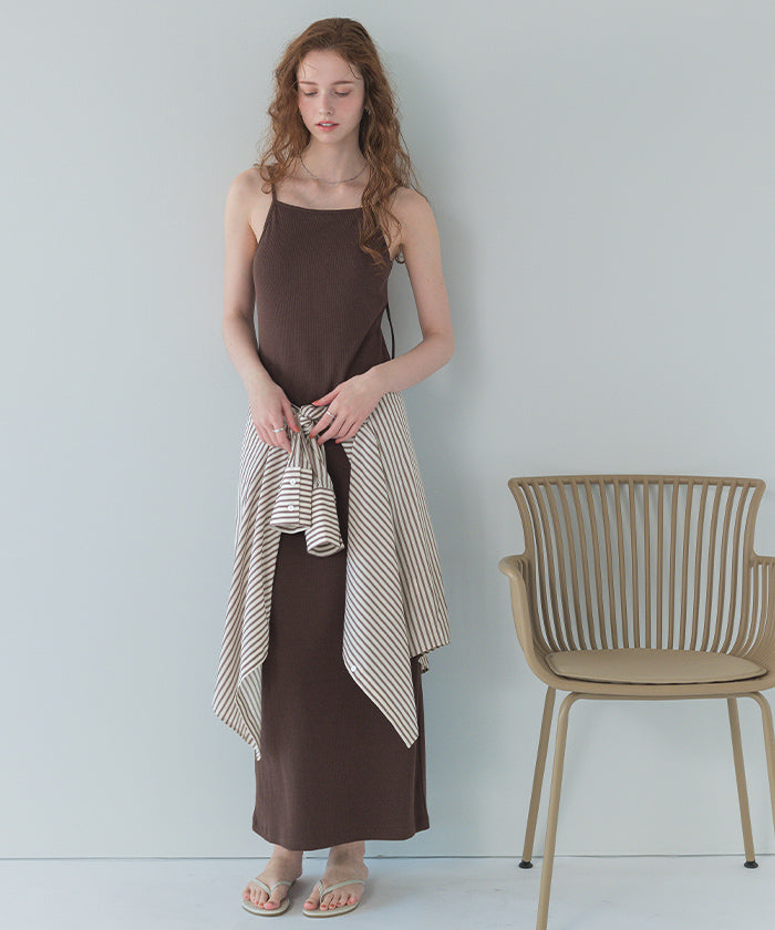 シードレス SEA DRESS ロングカフスオーバーサイズシャツ/ラッシュガード （ストライプ） ストライプ