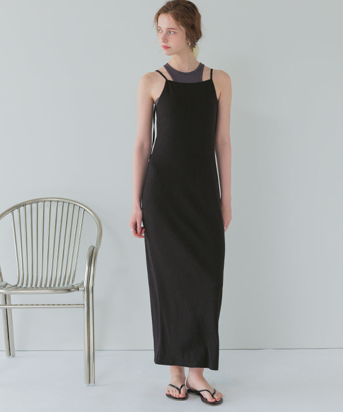 シードレス SEA DRESS バックオープンデザインキャミソールワンピース （ブラック） ブラック