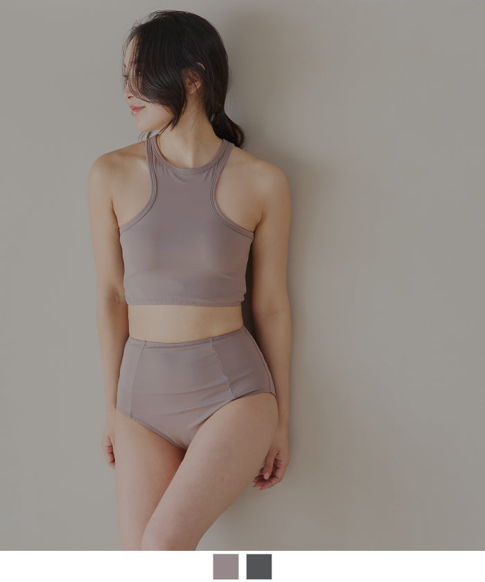 シードレス SEA DRESS カットアウトアメリカンスリーブビキニ/水着 【返品不可商品】 （グレージュ） グレージュ