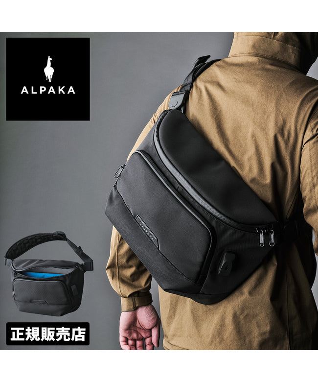 アルパカ ALPAKA アルパカ ボディバッグ メンズ ブラボースリングマックスV2 ワンショルダーバッグ 大きめ 大容量 ALPAKA BRAVO SLINGMAX V2 4124 （ブラック） ブラック