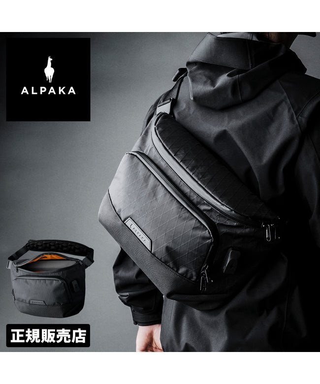 アルパカ ALPAKA アルパカ ボディバッグ メンズ ブラボースリングマックス バッグ ワンショルダーバッグ 大きめ 大容量 ALPAKA BRAVO SLINGMAX 4101 （ブラック） ブラック