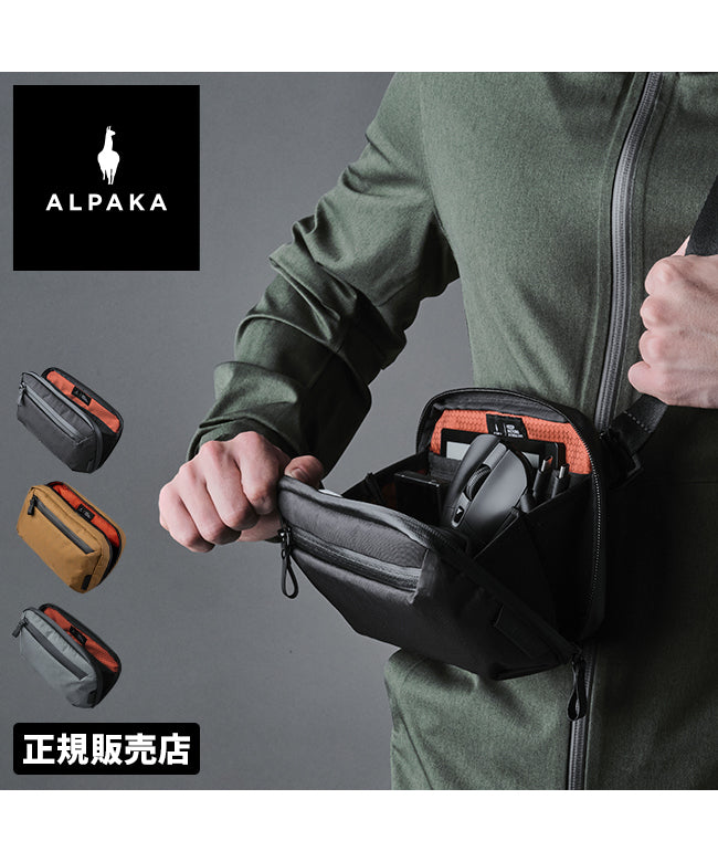 アルパカ ALPAKA アルパカ ショルダーバッグ メンズ ガジェットポーチ ジェットケース ミニ 小さめ 小さい 防水 ALPAKA ELEMENTS TECH CASE MINI  （ブラック） ブラック
