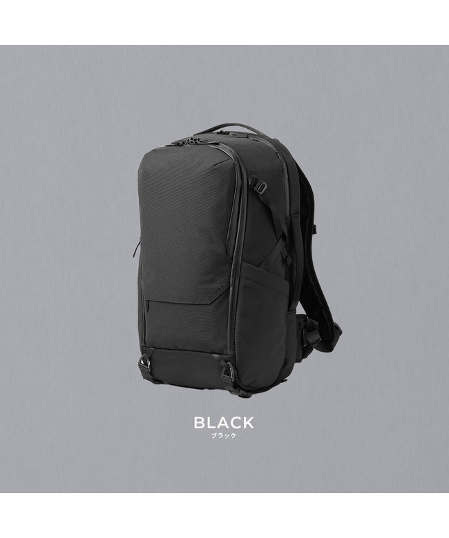 アルパカ ALPAKA 新商品/アルパカ/エレメンツトラベルバックパック/AXOFLUX/16インチPC/35L/ウエストベルト付【elem-tl-bp-axoflux】 （ブラック） ブラック