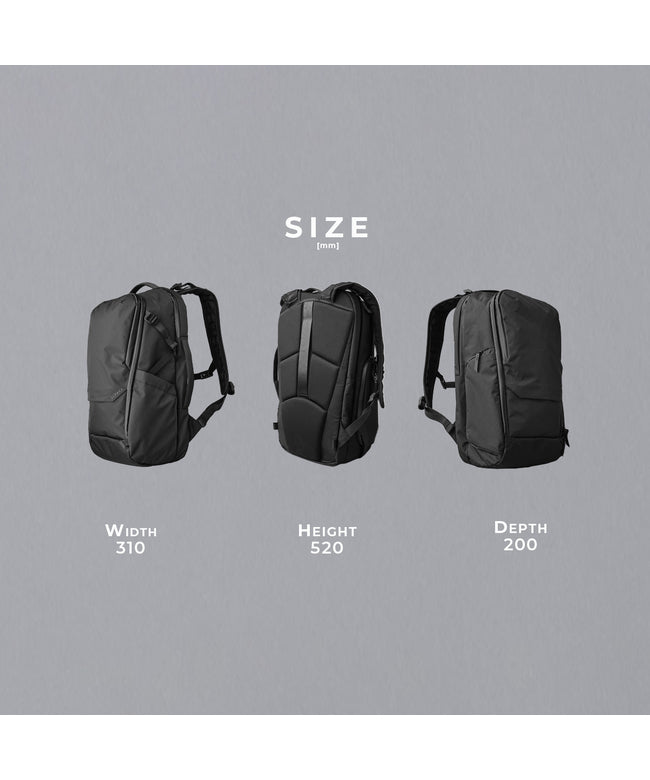 アルパカ ALPAKA 新商品/アルパカ/エレメンツトラベルバックパック/X-PAC/16インチPC/35L/ウエストベルト付【elem-tl-bp-bundle】 （ブラック） ブラック