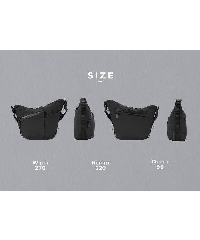 アルパカ ALPAKA FLOW SATCHEL /ショルダーバッグ【flow-satchel-2l】 （ブラック） ブラック