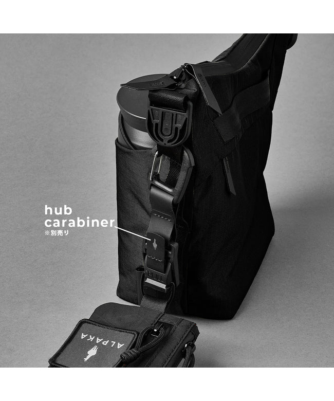アルパカ ALPAKA FLOW SATCHEL /ショルダーバッグ【flow-satchel-2l】 （ブラック） ブラック