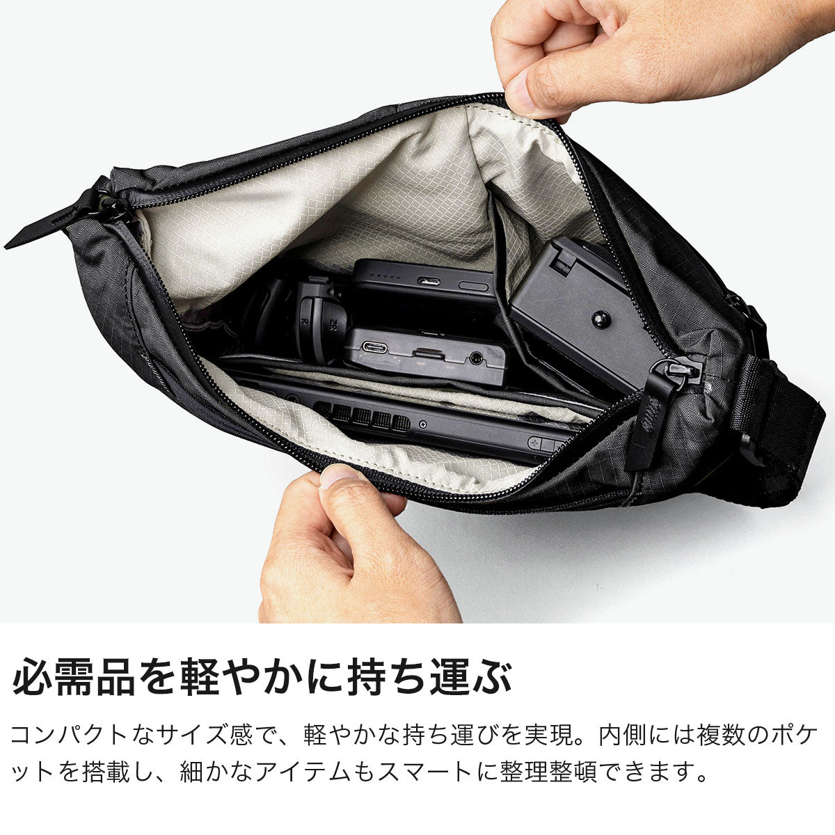アルパカ ALPAKA ショルダーバッグ メンズ レディース 軽量 斜めがけバッグ バッグ ブランド カジュアル 小さめ 斜めがけ 大人 撥水 ミニ ショルダー おでかけ デイリー FLOW SATCHEL 4184 （BLACK） BLACK