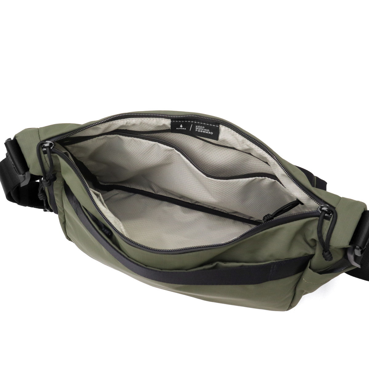 アルパカ ALPAKA ショルダーバッグ ブランド ビジネス ナイロン 丈夫 肩掛け ファスナー 横型 無地 大人 A4 11L FLIGHT SATCHEL 4246 （GREEN） GREEN