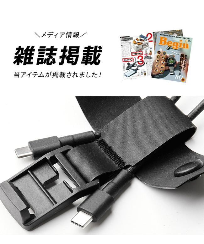 アルパカ ALPAKA アルパカ ネックストラップ TypeーC to TypeーCケーブル 60W 1m USBーC ケーブル 充電器 急速充電 TYPEC ALPAKA HUB L （ブラック） ブラック