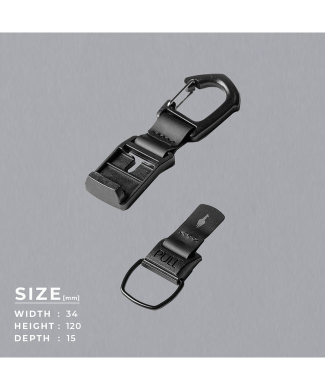 アルパカ ALPAKA /HUB CARABINER/カラビナ【hub-carabiner】 （ブラック） ブラック