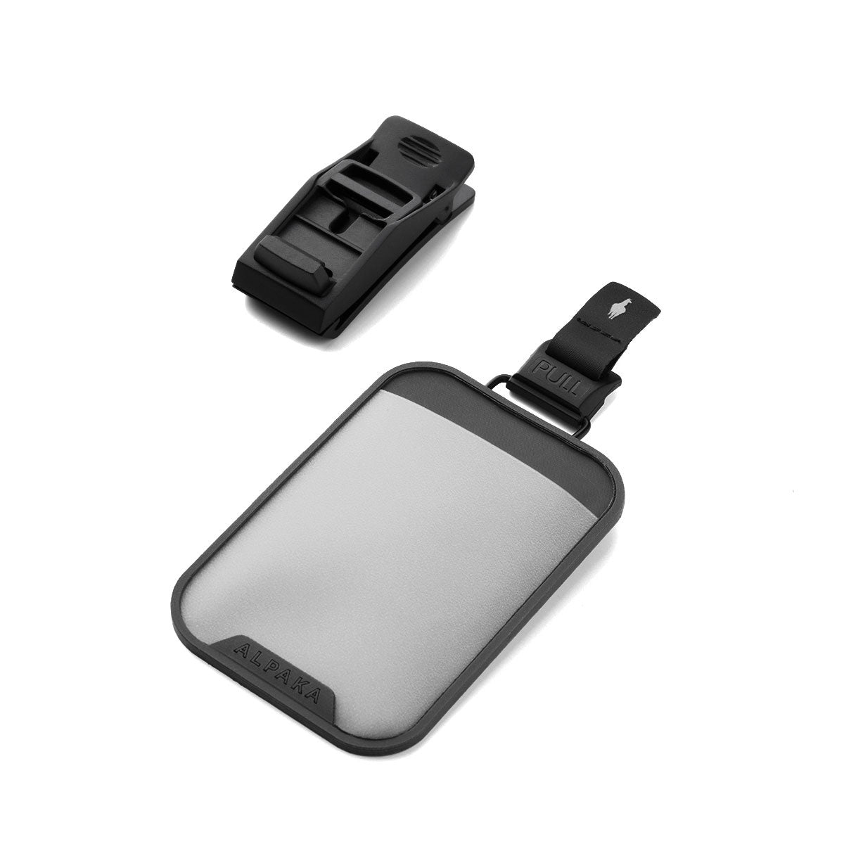 アルパカ ALPAKA IDケース メンズ レディース カードホルダー ブランド カード IDカード 防水 マグネット バックル クイックリリース 取り外し 着脱 クリップ シンプル HUB CARDHOLDER 4111 （BLACK） BLACK