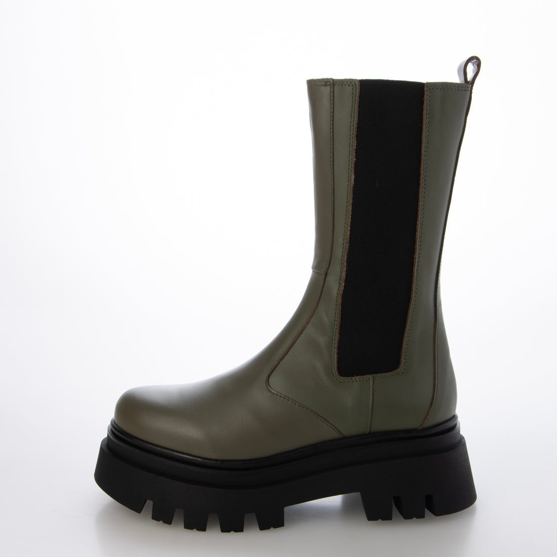 アロハス ALOHAS サイドゴアミドルブーツ （オリーブ） オリーブ