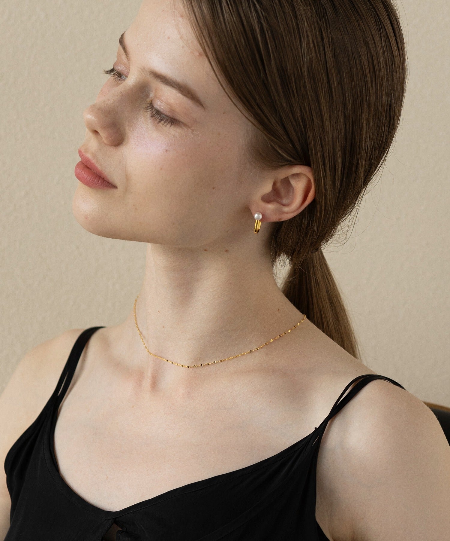 アリュレル ALLURELLE チェーンネックレス KNF127 （ゴールド） ゴールド