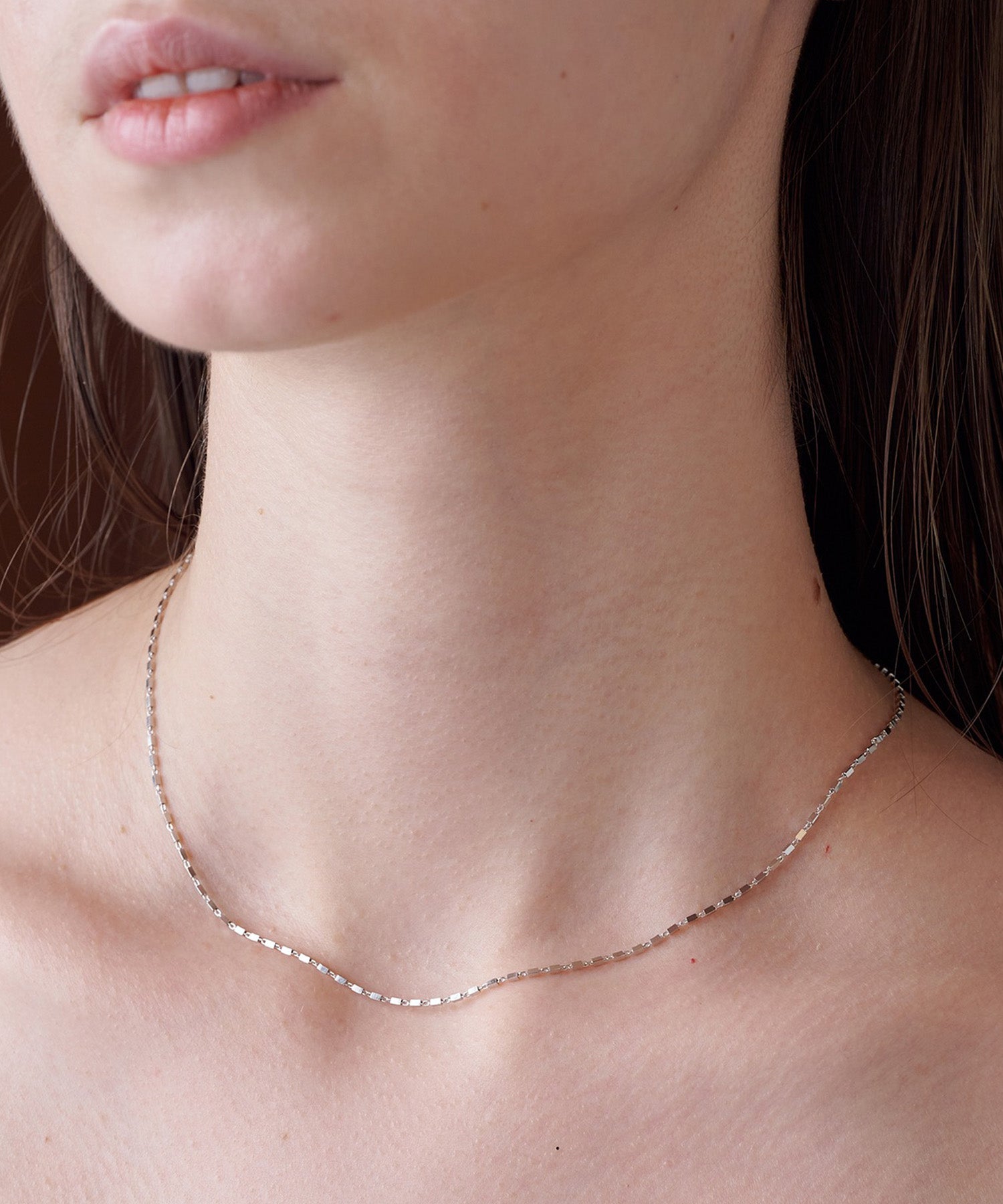 アリュレル ALLURELLE ペタルチェーンネックレス KNF127 （シルバー） シルバー