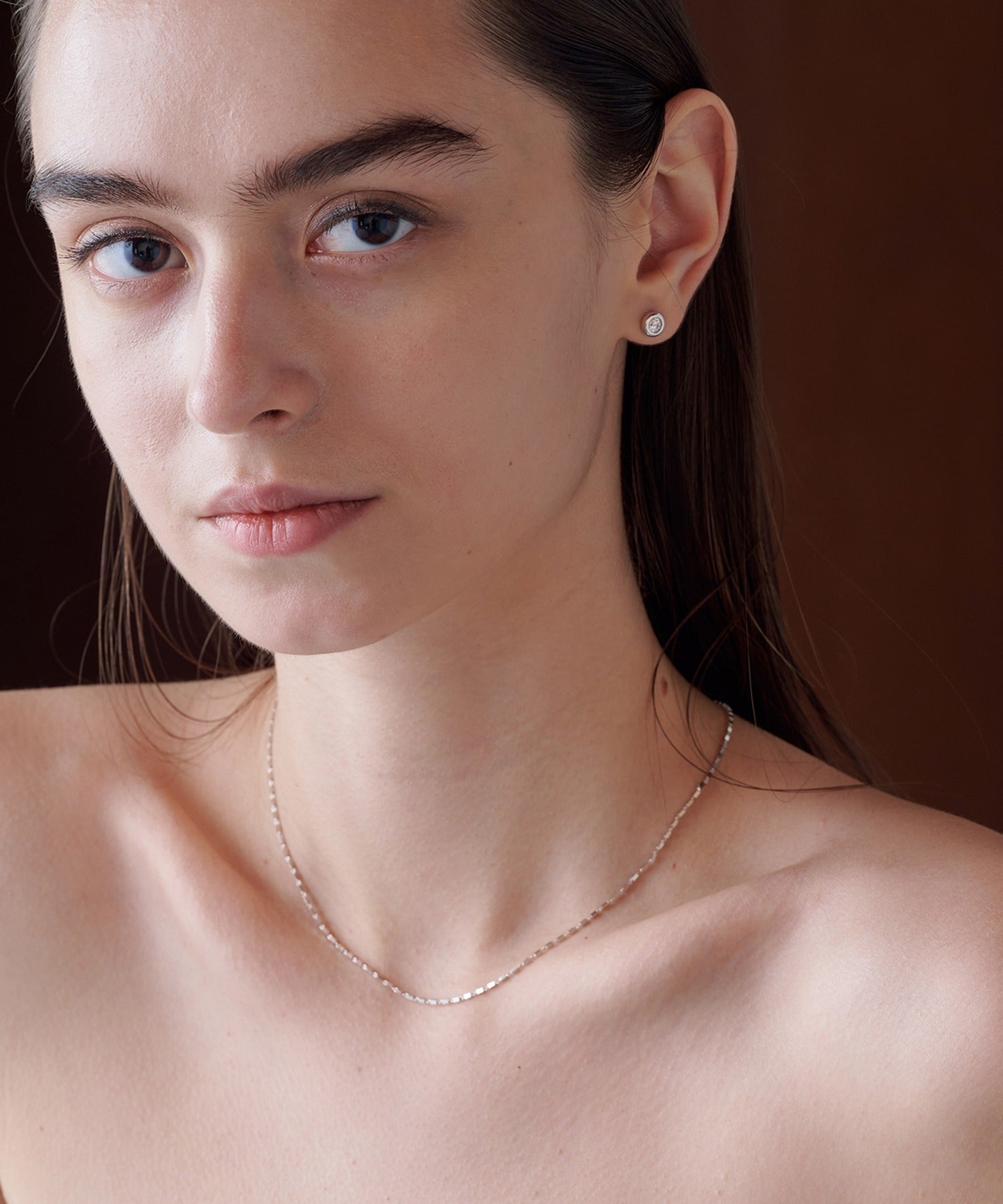アリュレル ALLURELLE ペタルチェーンネックレス KNF127 （シルバー） シルバー