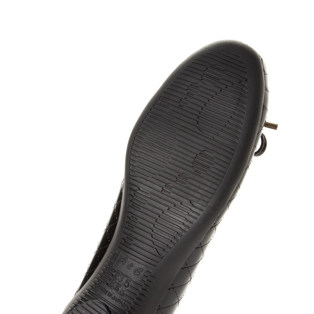 エーシーデザイン バイ アルファキュービック ALPHA CUBIC glitter 日本製 軽量 モールドソールキルティングステッチバレエシューズ （ブラック） ブラック