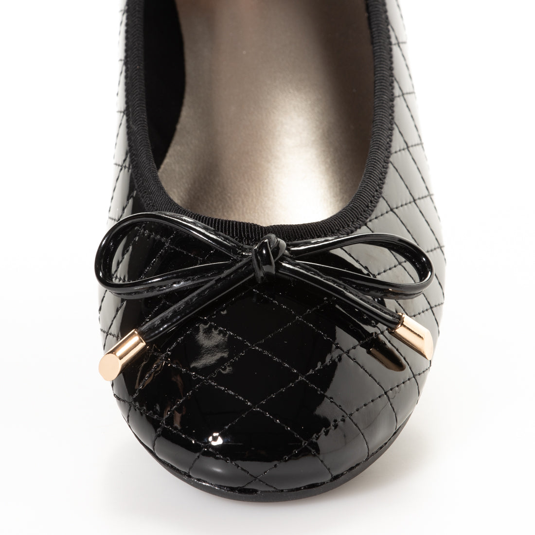 エーシーデザイン バイ アルファキュービック ALPHA CUBIC glitter 日本製 軽量 モールドソールキルティングステッチバレエシューズ （ブラック） ブラック