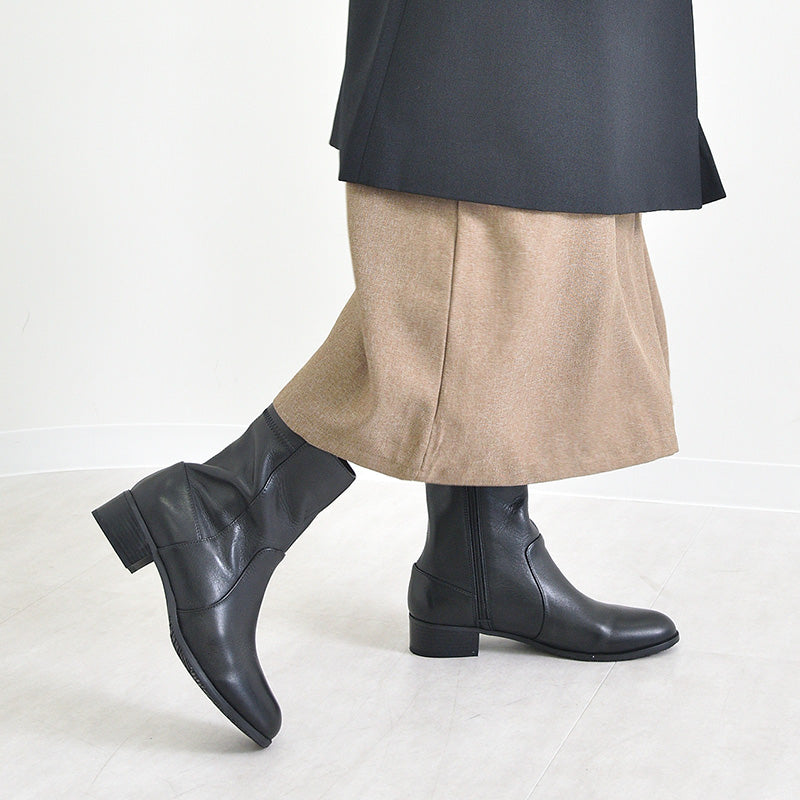 ALPHA CUBIC Genuine Leather Soft Short Boots