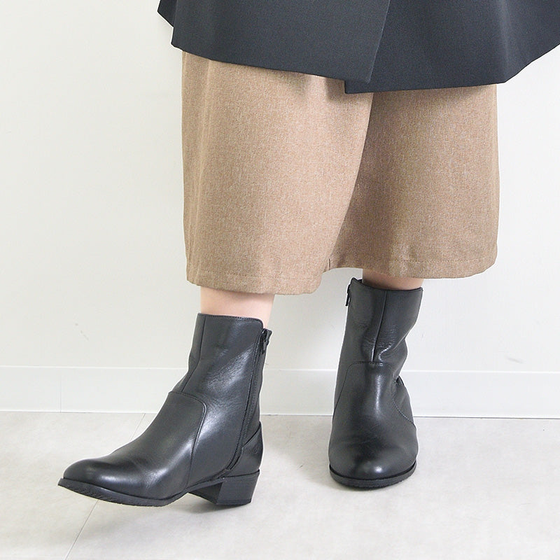 ALPHA CUBIC Genuine Leather Soft Short Boots