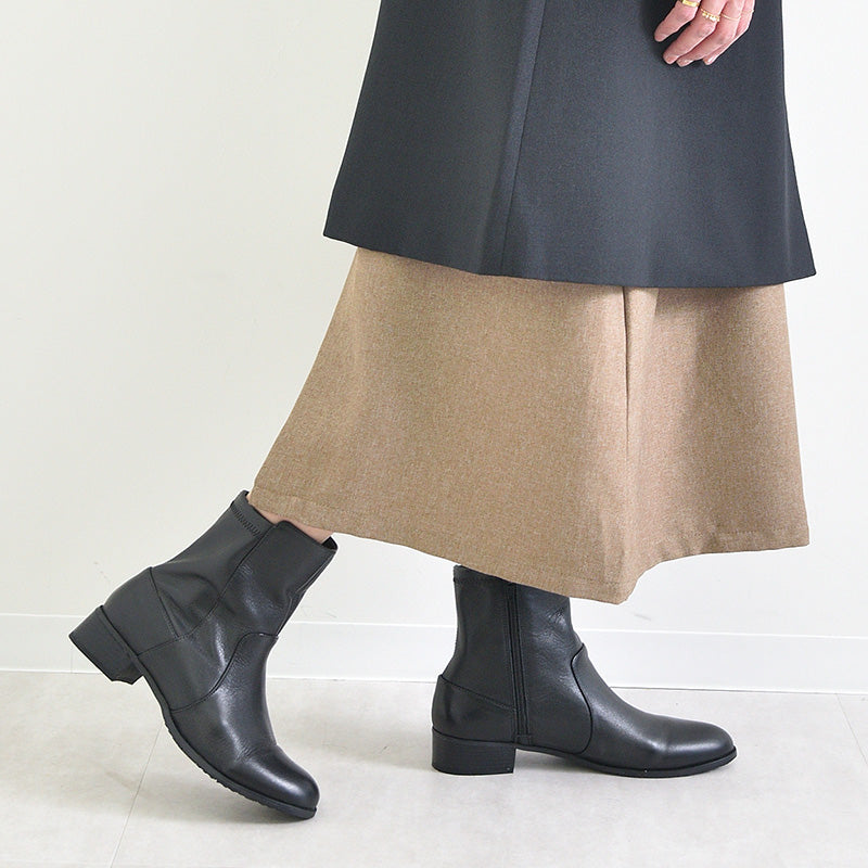 ALPHA CUBIC Genuine Leather Soft Short Boots