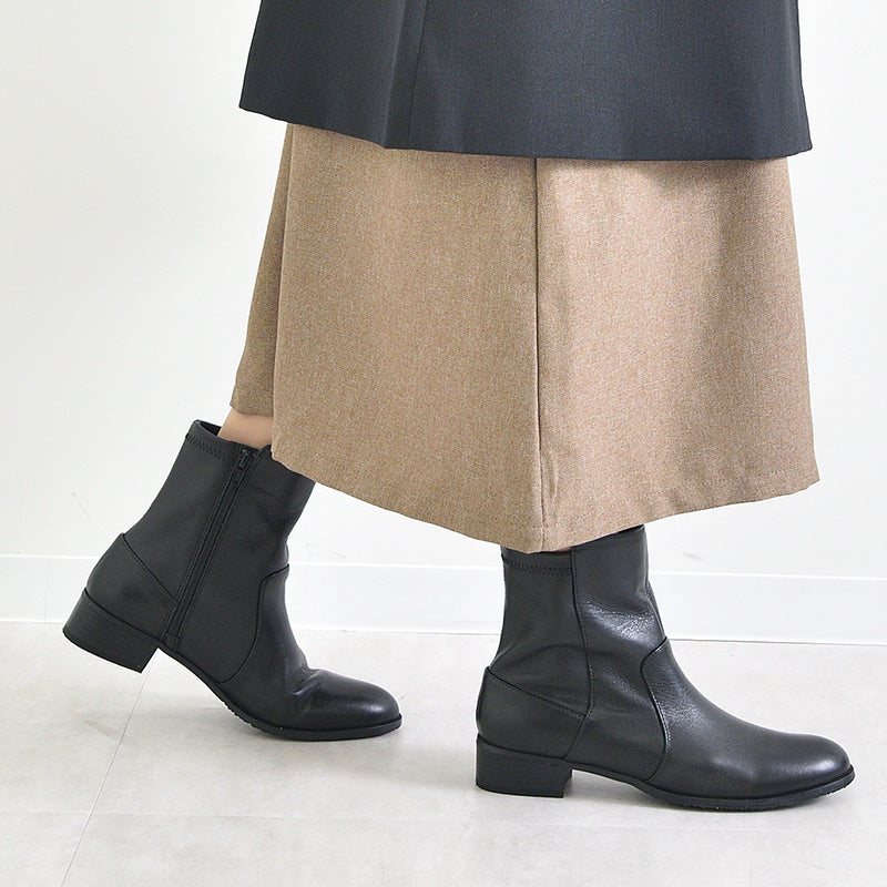 ALPHA CUBIC Genuine Leather Soft Short Boots
