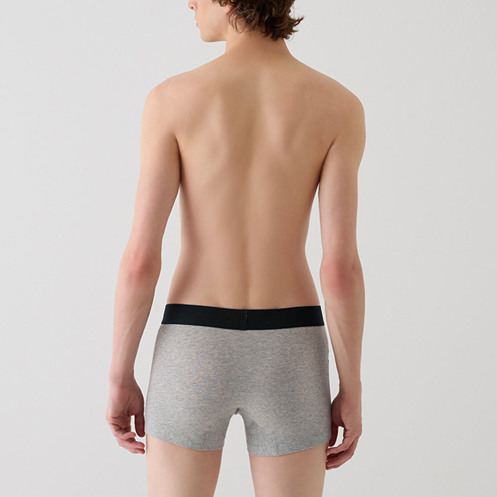 ボディワイルド BODY WILD 【オーガニックコットン混】ボクサーパンツ（前あき） 【返品不可商品】 （グレーモク） グレーモク