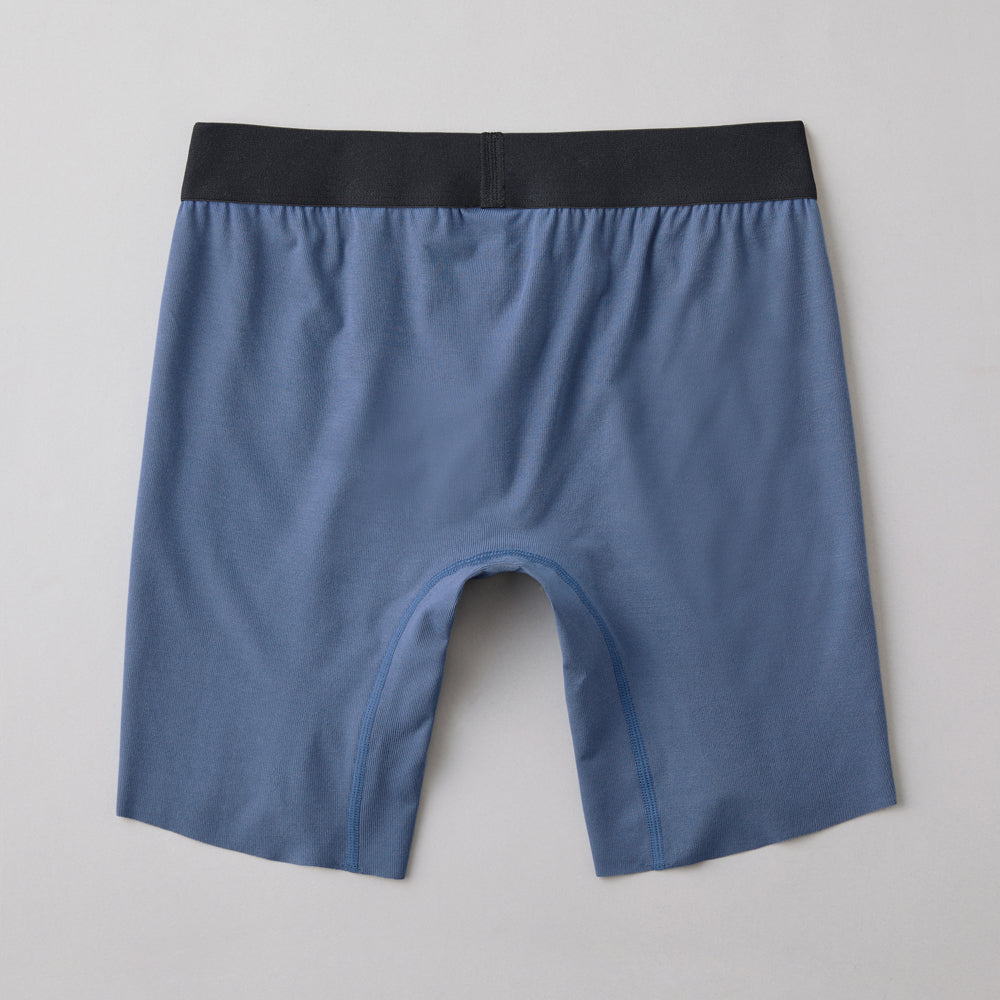 ボディワイルド BODY WILD 【裾きりっぱなし】ロングボクサーパンツ（前とじ）【返品不可商品】 （ダークブルー） ダークブルー