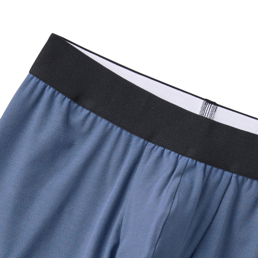 ボディワイルド BODY WILD 【裾きりっぱなし】ロングボクサーパンツ（前とじ）【返品不可商品】 （ダークブルー） ダークブルー